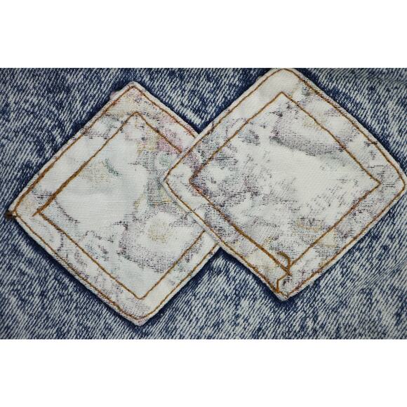 80s Vintage Acid Wash Mom Rocker Grunge High Waisted Glam Rock Denim Jeans 26 - Picture 11 of 11